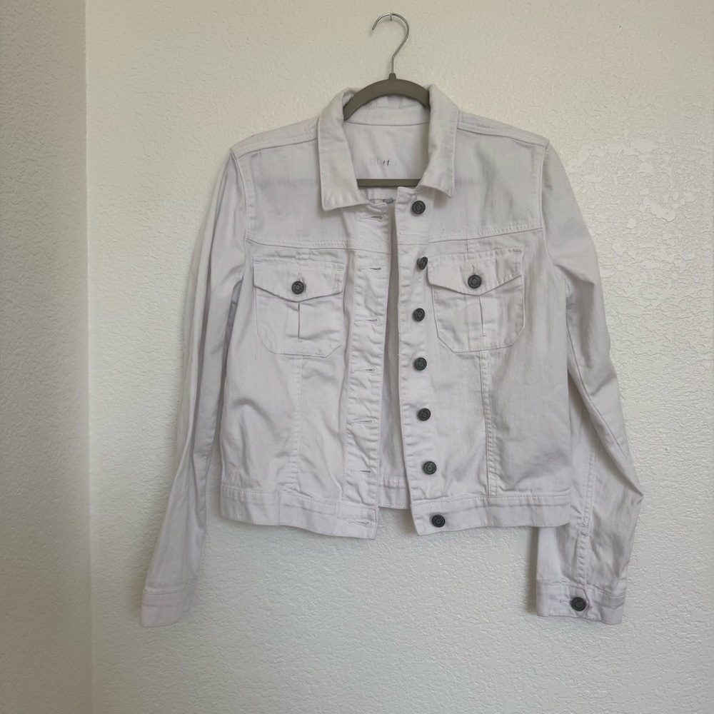 KUT from the Kloth White Classic Denim Trucker Jacket